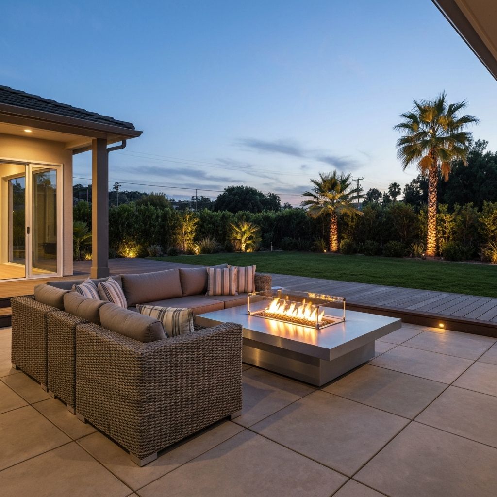 Complete outdoor living space transformation with pergola and seating area in Walnut Creek